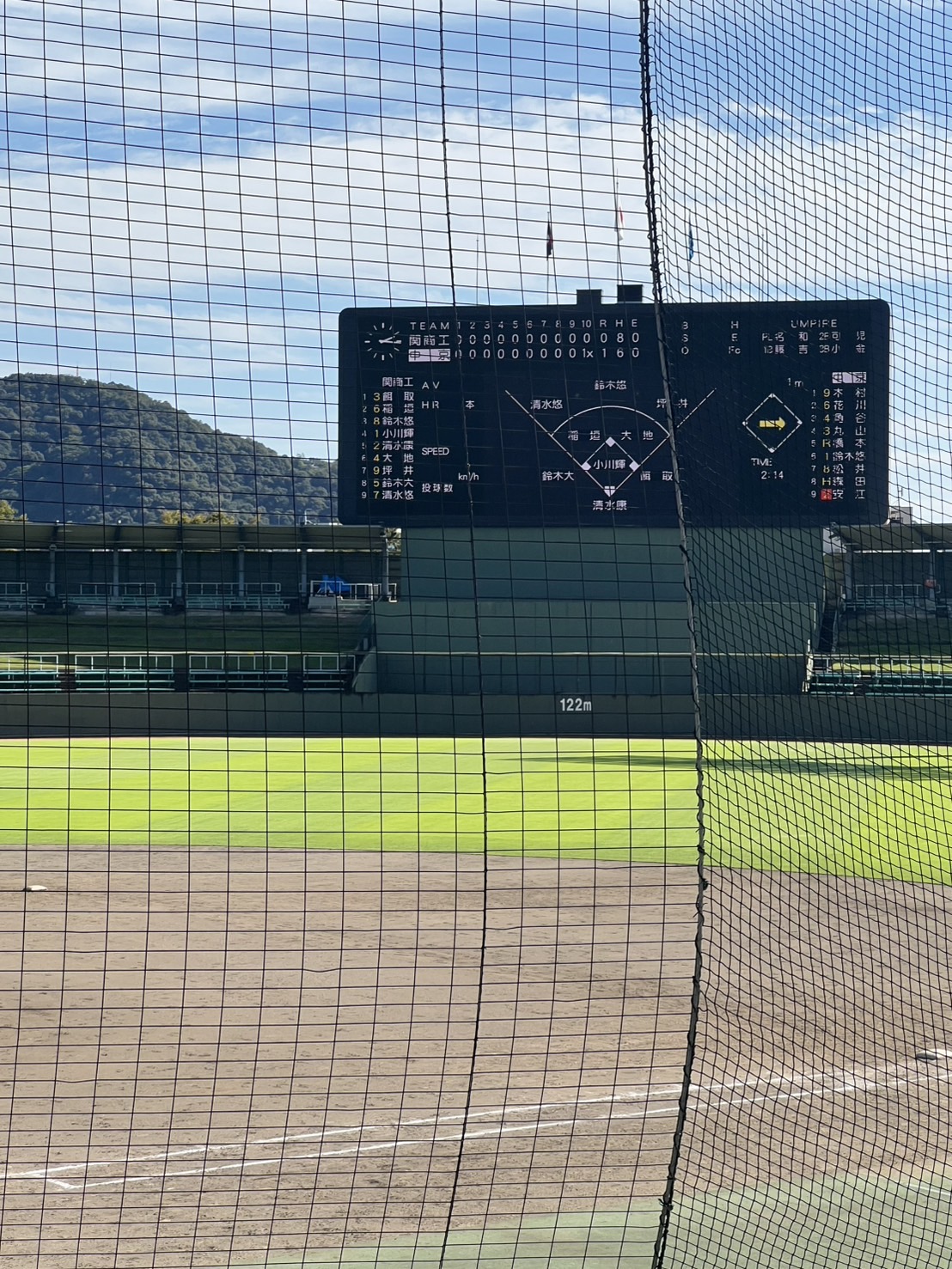 第78回 秋季東海地区高校野球岐阜県大会 （対関商工）終了